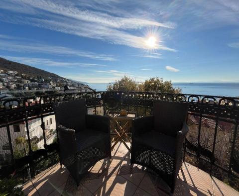 Discounted! Apartment with a beautiful view of the sea in Opatija, for sale 