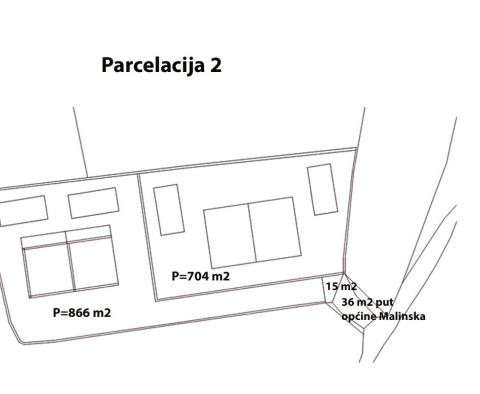Městský pozemek v Malinska-Dubašnica, 250 m od moře, na prodej - pic 11