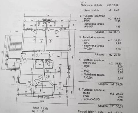 Dom apartamentowy z 11 apartamentami w Medulin, wspaniałej zielonej okolicy, zaledwie 500 metrów od morza - pic 61