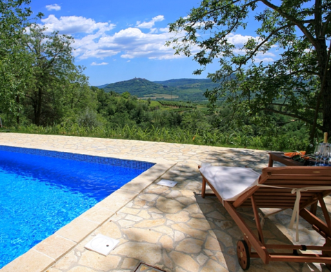 Two stone houses with swimming pool and a view of Motovun in Oprtalj - pic 19