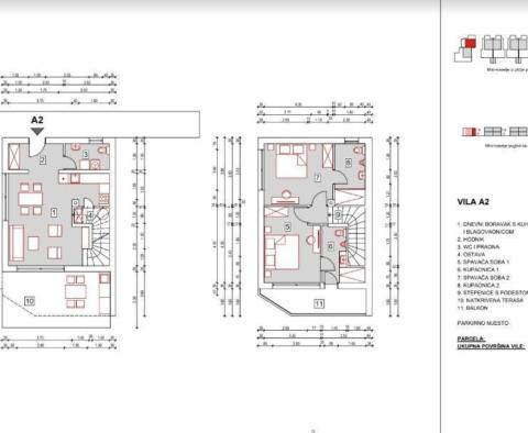 Pozemek s projektem 10 vil v Liznjanu v blízkosti moře - pic 11