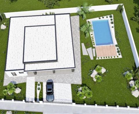 Modern one-story villa with pool under construction, 10 km from Rabac beaches - pic 8