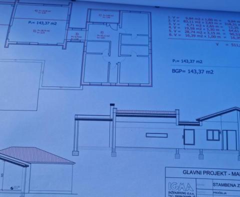 Samostatně stojící dům s bazénem ve výstavbě v Liznjan - pic 3