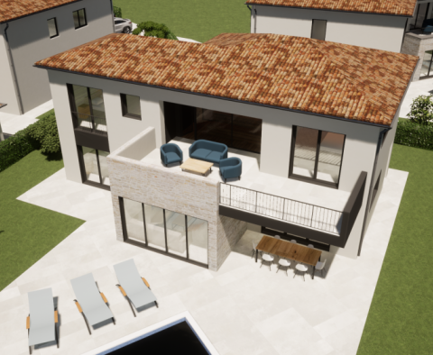 Modern villa with swimming pool under construction in Porec area - two similar villas can be purchased in a package - pic 6