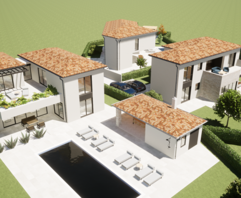 Villa moderne avec piscine en construction dans la région de Porec - deux villas similaires peuvent être achetées dans un package - pic 12