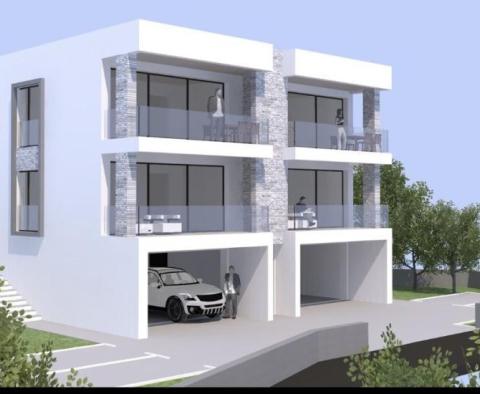 Terrain avec vue mer et projet de 3 appartements à Opatija, quartier Opric - pic 4