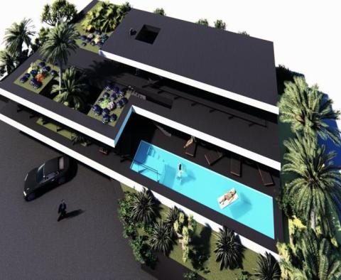 Building plot of 1096m2 with a project for a villa with a panoramic view of the sea for a villa with a swimming pool over Opatija - pic 19