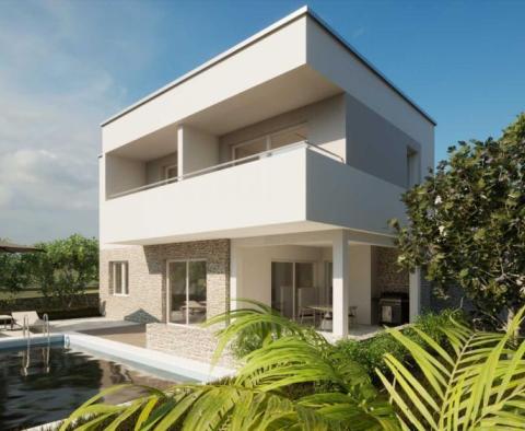 Luxury new built villa with pool in the first row to the sea in Novalja, Pag 