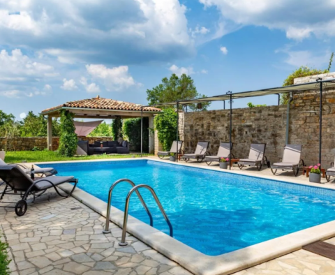 Impressive Istrian stone beauty with swimming pool in Zminj! 