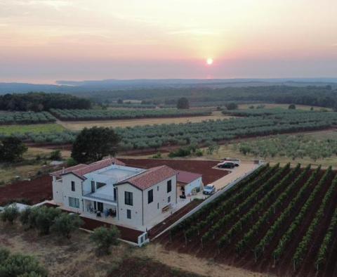 Neu gebaute Villa auf einem großartigen Grundstück in Kastelir, Porec, zu verkaufen 