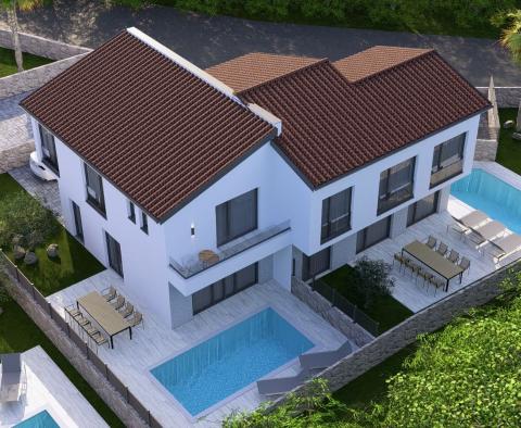 Semi-detached house with swimming pool in Malinska, Krk, for sale 