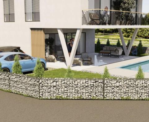 Nouveau complexe d'appartements à Privlaka, à 160 m de la mer, à vendre 