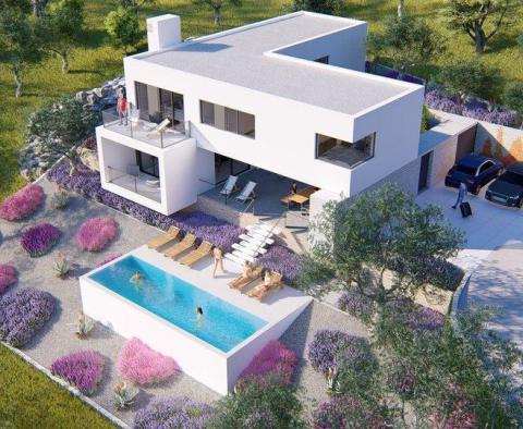 Nouvelle villa en construction sur la riviera d'Omis 