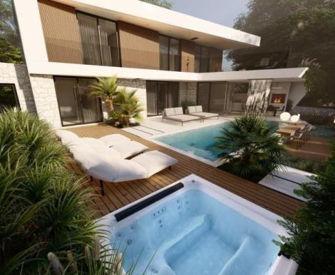 Modern luxusvilla projektje Porec környékén 