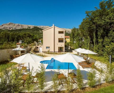 Boutique-hotel of 7 apartments and a beautiful garden in Baska on Krk, just 500 meters from the sea 