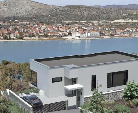 Luxury modern villa under construction on Ciovo, Trogir, just 170 meters from the sea 