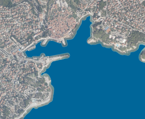 Land plot for sale on Island Krk just 250m from the sea 