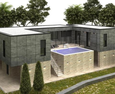 Villa au design cubique avec piscine dans la région de Poreč 