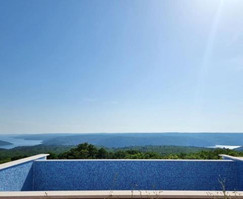 Luxury villa with swimming pool and breathtaking sea view in Rabac area 