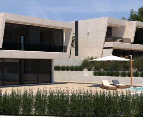 Modern villa with swimming pool under construction in Crikvenica region, Bribir 