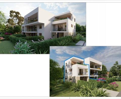 Semi-detached house in a sought-after location in Porec, 1 km from the sea 