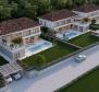 Three luxury villas in Kastelir area of Porec region, distant sea views 