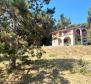 House in Labin area on a large terrain, with sea views 