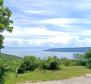 Urbanized land with a view of the picturesque horizon of the Kvarner Bay in Brsec 