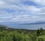 Building plot with open sea view in Rabac 400m from the sea 