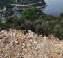 Urbanized land on Hvar just 50 meters from the sea 