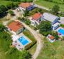 Complex of three villas with swimming pools in Zminj area on 9032 sq.m. of land 