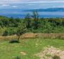 Terrain urbain dans la région de Rabac avec vue sur la mer 